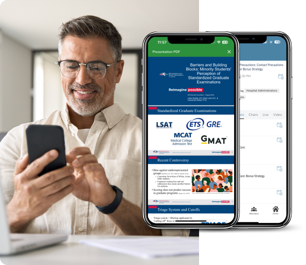 A man checking the app in mobile