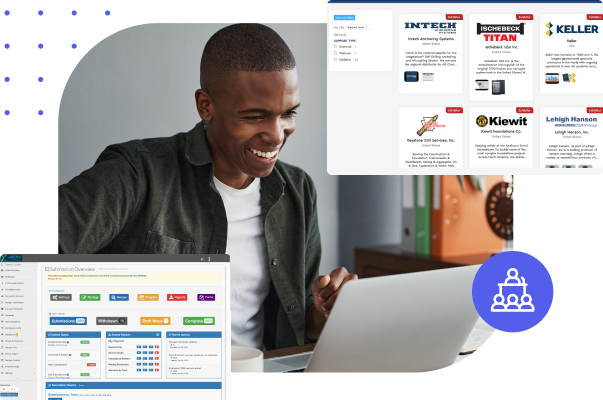 A man checking the app on the laptop.