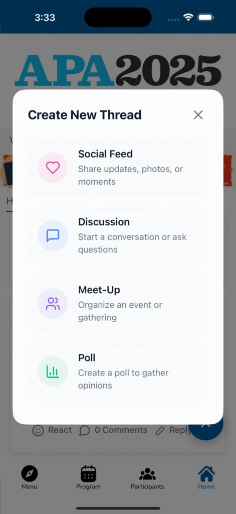 Threads - Enhanced Discussion Tools for Your Conference App