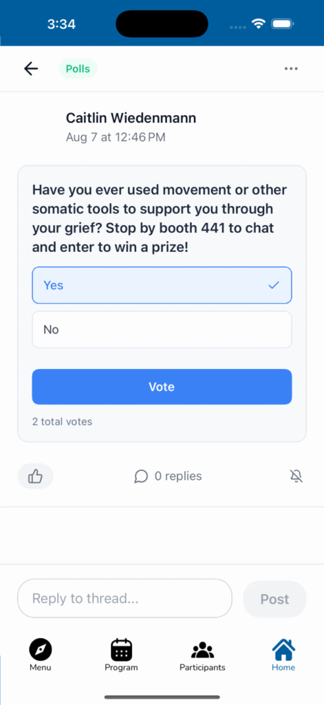Threads - Enhanced Discussion Tools for Your Conference App