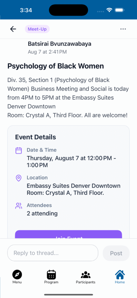 Threads - Enhanced Discussion Tools for Your Conference App