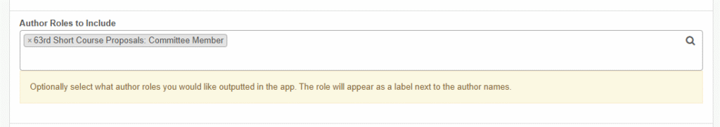 Mobile App Author Roles Select